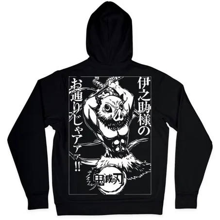 Hoodie Demon Slayer " Inoske Hashibira "