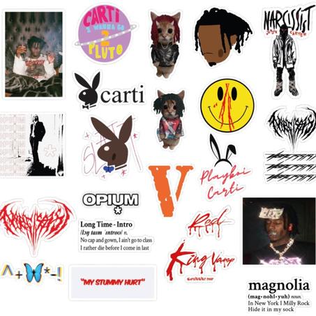22 Stickers Playboi Carti Pack 2