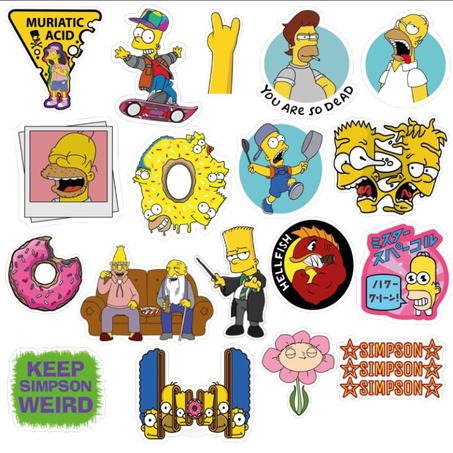 18 Stickers Simpson Pack 1