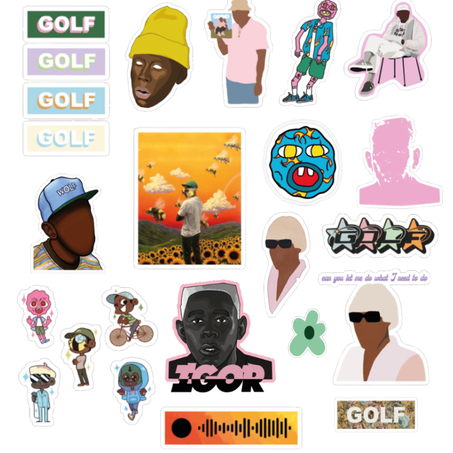 21 stickers Tyler the creator Pack 4