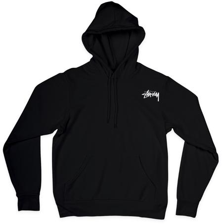 Hoodie " Stussy 8 Ball Black  Grafitti Design "