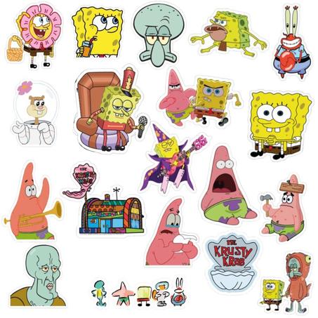 19 Stickers Sponge Bob Pack 2