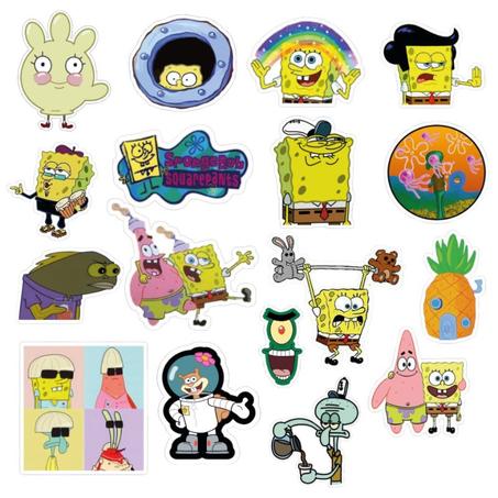 17 Stickers Sponge Bob Pack 1