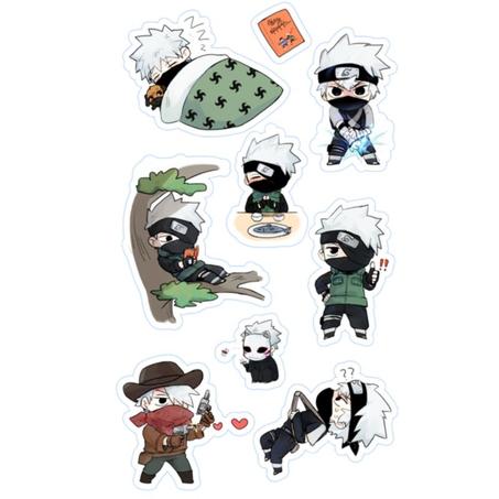 9 Stickers Naruto (kakashi) Pack 5