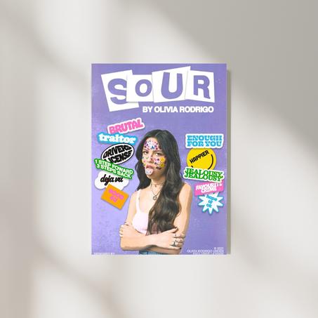 Poster Olivia Rodrigo " Sour"