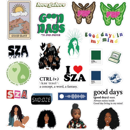 22 stickers SZA Pack 2