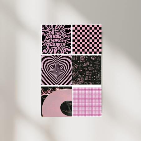 Poster Pink And Black