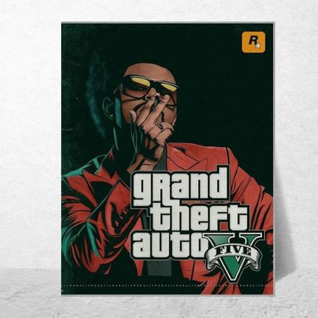 Poster The weeknd " Gta 5"