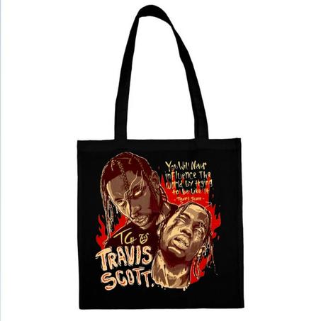 Tote Bags Travis Scott "You Will Never influence The World by trying to be Uke It "