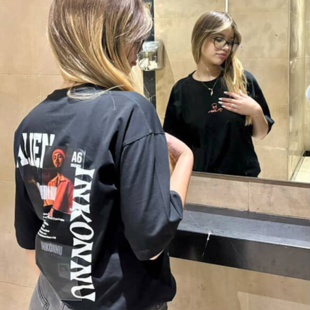 Tshirt "Inkonnu Alien Orange"