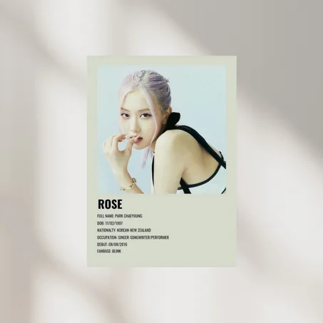 Poster Rosé " Biography"