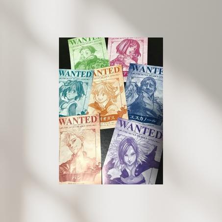 Poster The seven deadly sins " Wanted"