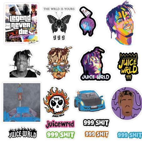 18 Stickers Juice World Pack 2
