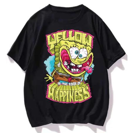 Spongebob SquarePants Shirt " Yellow Is The Color of Happiness "
