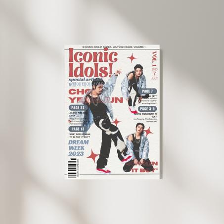 Poster Yeonjun Magazine Cover Graphic