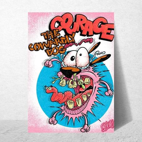 Poster Courage The cowardly dog