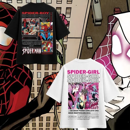 Spiderboy and spidergirl T-shirt