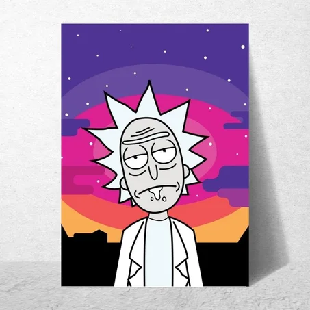 Poster Rick and Morty " Rick Art "