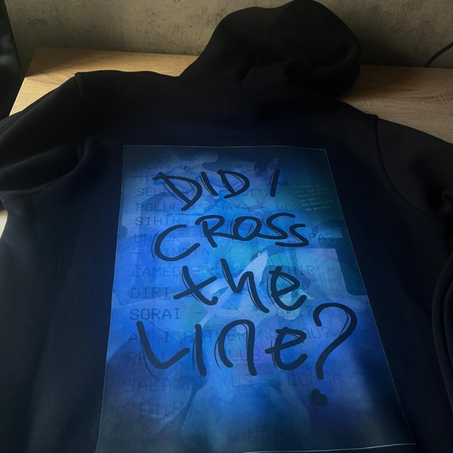 Hoodie Billie eilish "Did i cross the line posters"