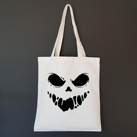 Tote Bags Hallowen "FACE DE FANTÔME"