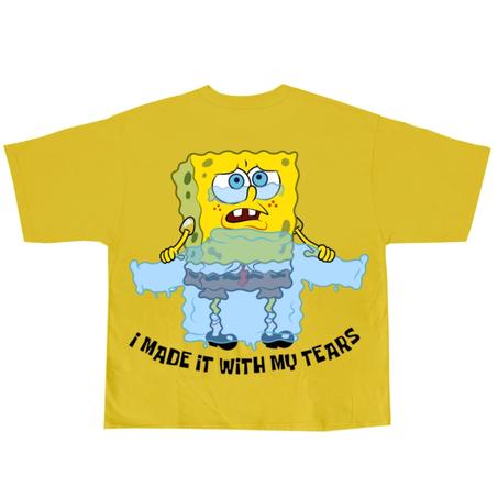 T-shirt Sponge Bob Square pants " I made it with my tears "