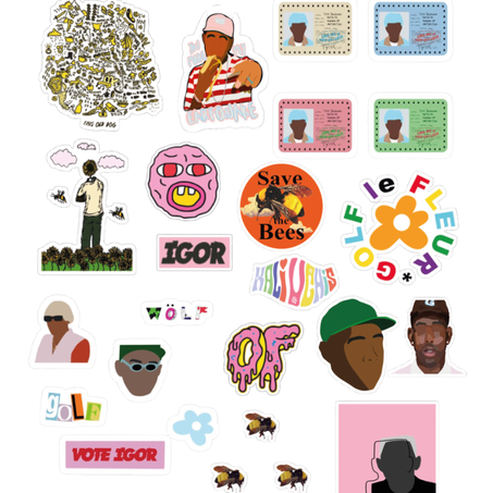 22 stickers Tyler the creator Pack 2