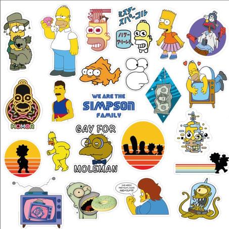 23 Stickers Simpson Pack 3