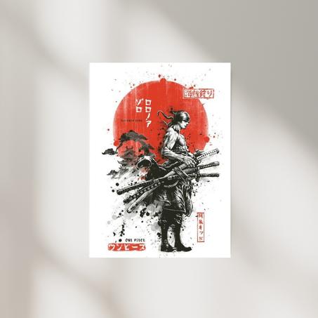 Poster Zoro Samurai