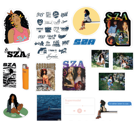 24 Stickers SZA Pack 3
