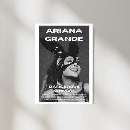 Poster Ariana Grande " Dangerous Women "