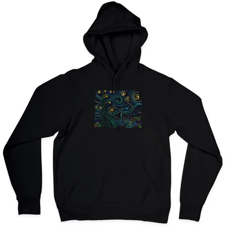 Hoodie La Nuit étoilée "forme carré"