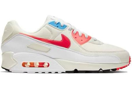 Air Max  90-blanche rouge