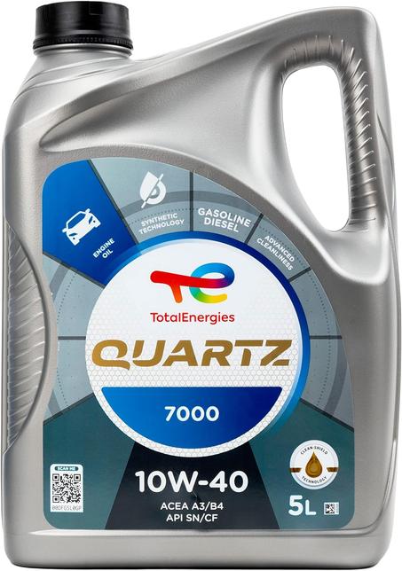 TOTAL HUILE MOTEUR  QUARTZ 7000 10W-40 5 LITRE  ORIGINAL