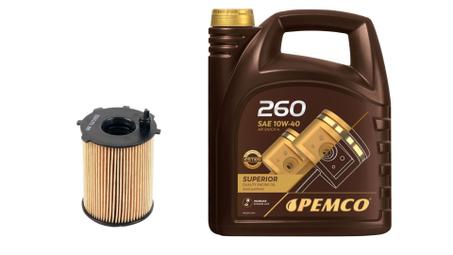 HUILE MOTEUR PACK VIDANGE CITROEN NEMO 5LITRE HUILE + FILTRE A HUILE