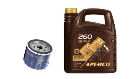 HUILE MOTEUR PACK VIDANGE-DACIA - RENAULT CLIO4. 5LITRE HUILE MADE IN GERMANY + FILTRE A HUILE