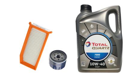 TOTAL Huile Moteur 10w40- Original +filtre à huile+filtre à air‏