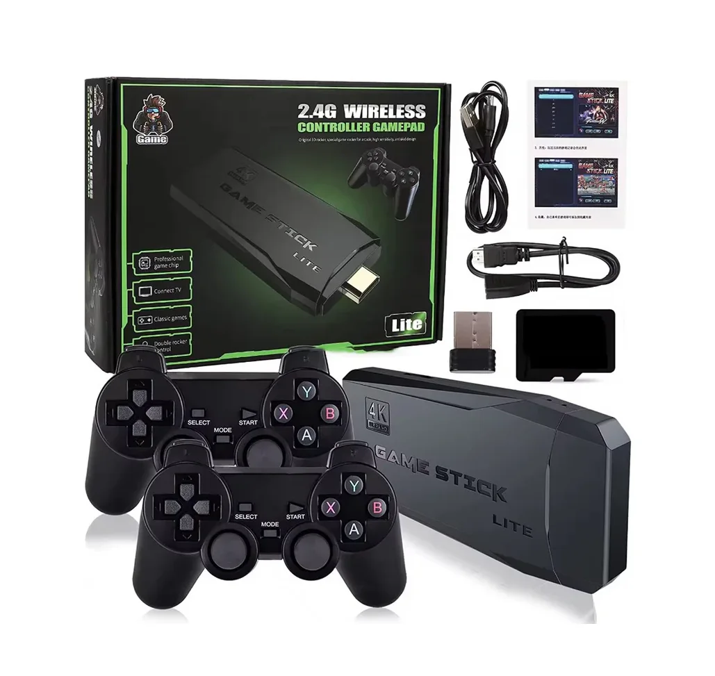 جهاز ألعاب لاسلكي (Gamepad) مع ذراعين للتحكم و30000+ لعبة