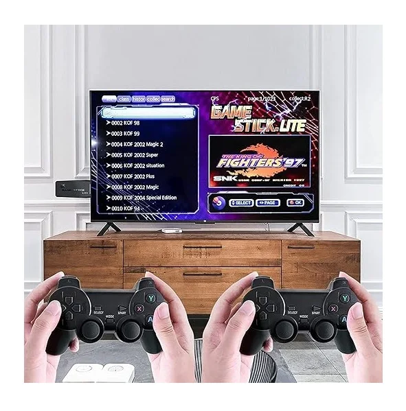 جهاز ألعاب لاسلكي (Gamepad) مع ذراعين للتحكم و30000+ لعبة