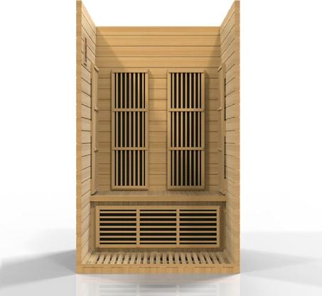 The Seattle 2 Person Near Zero EMF Indoor FAR Infrared Sauna