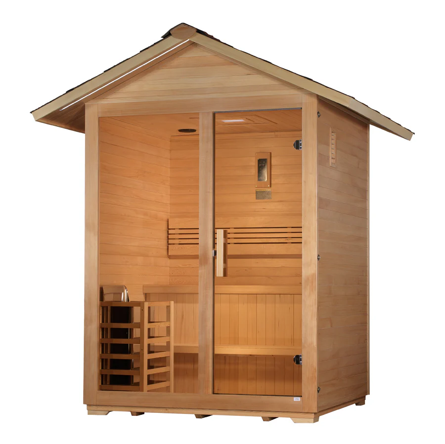 The Arlberg 3 Person Luxury Outdoor Traditional Sauna