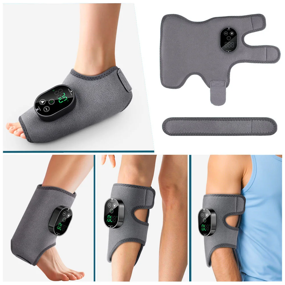 Masseur 4-en-1 pour Pied, Cheville, Mollet & Bras – Chauffant + Vibrant