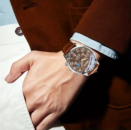 Montre-bracelet à quartz simple pour homme