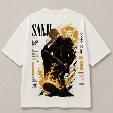 Oversized T-Shirt - Sanji ( blanc )