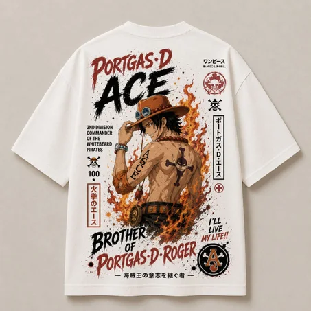 Oversized T-Shirt - Ace ( blanc )