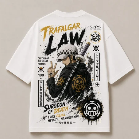 Oversized T-Shirt - D Law ( blanc )
