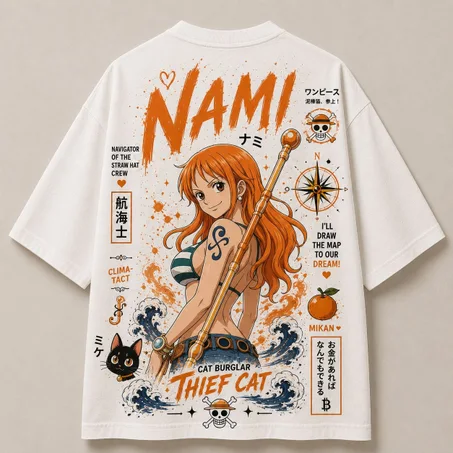 Oversized T-Shirt - Nami ( blanc )