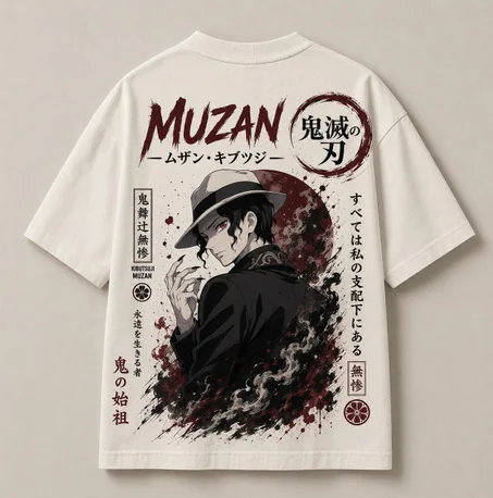 Oversized T-Shirt - Muzan ( blanc )