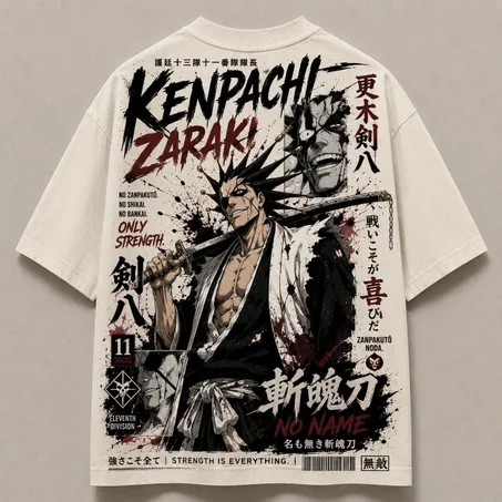 Oversized T-Shirt - Zaraki ( blanc )