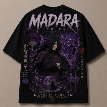 Oversized T-Shirt - Madara ( Noir )