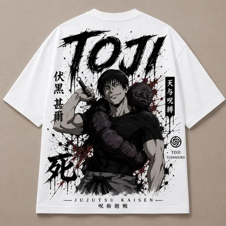 Oversized T-Shirt - Toji ( Blanc )